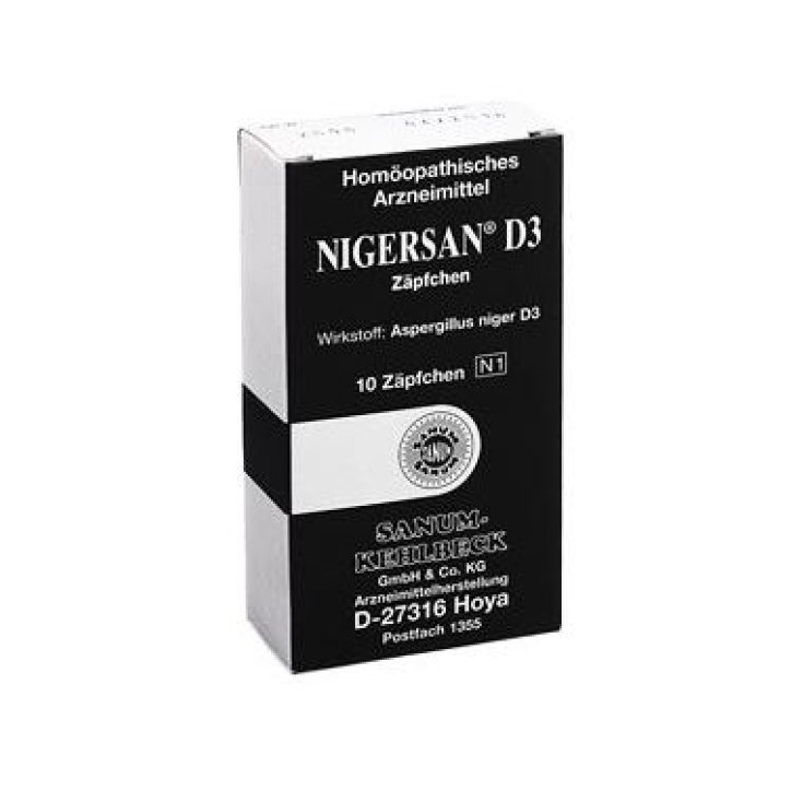 Sanum Nigersan D3 Medicina Homeopática 10 Supositorios