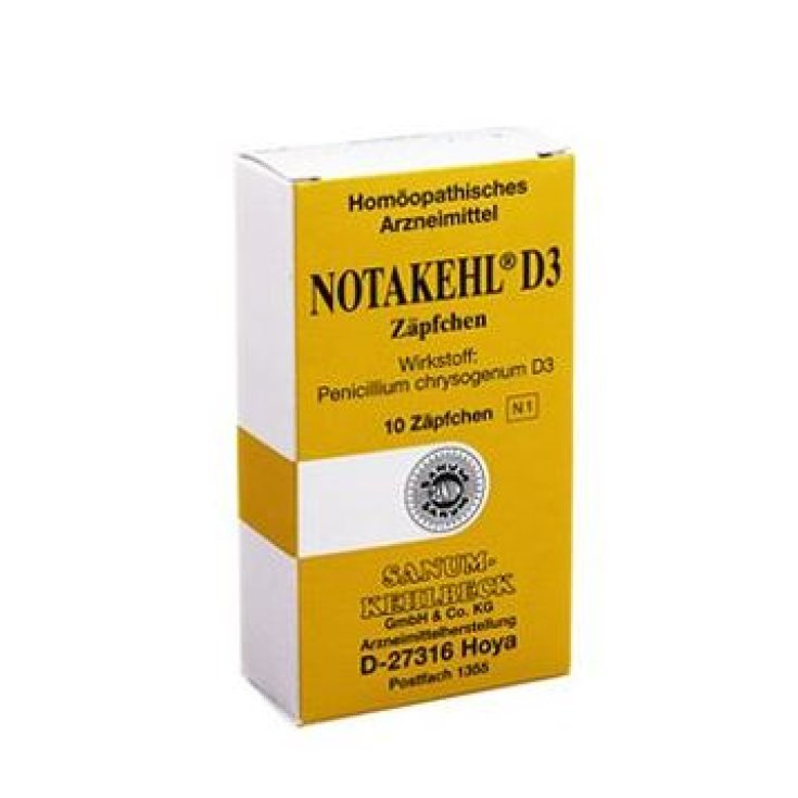 Sanum Notakehl D3 Medicina Homeopática 10 Supositorios