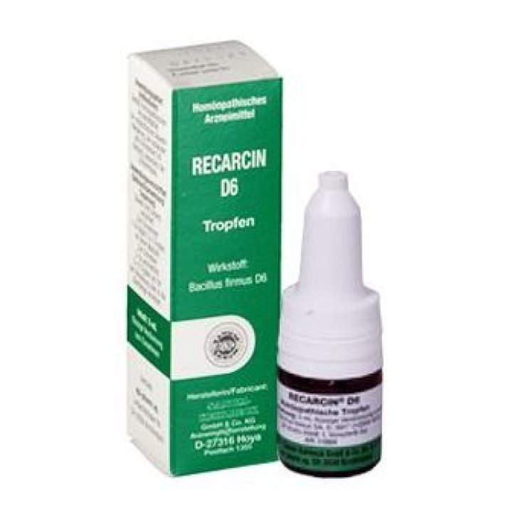 Sanum Recarcin D6 Medicina Homeopática 10 Supositorios