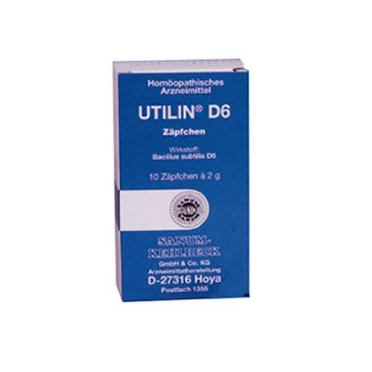 Sanum Utilin D6 Remedio Homeopático 10 Supositorios