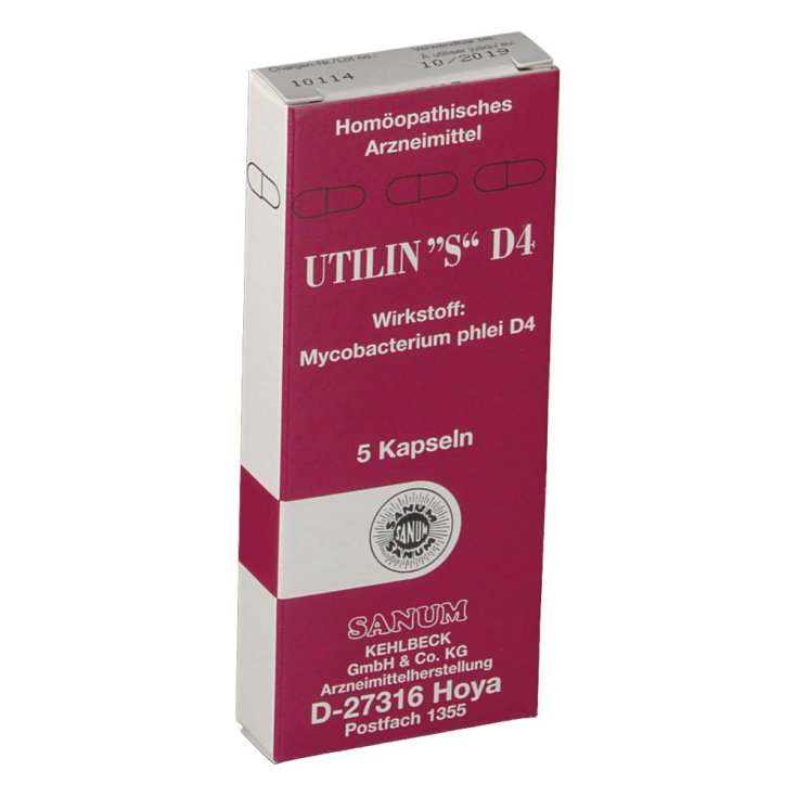 Sanum Utilin S D4 Medicina Homeopática 5 Cápsulas