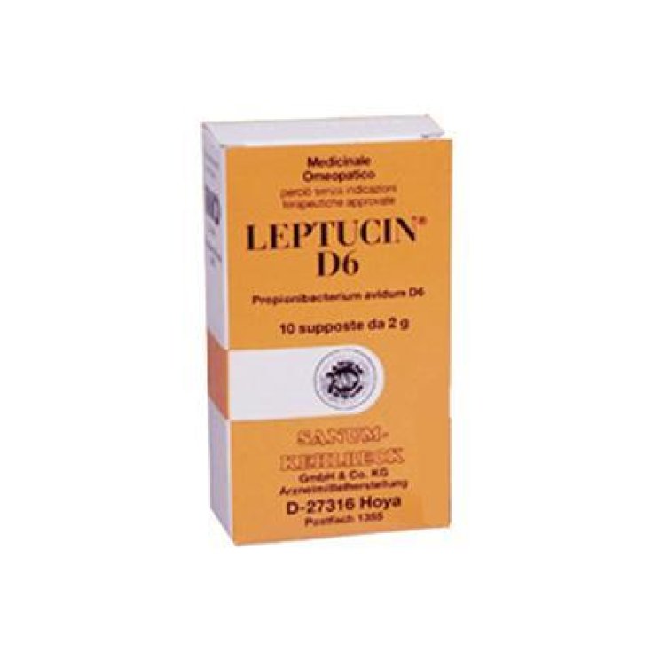 Sanum Leptucin D6 Remedio Homeopático 10 Supositorios