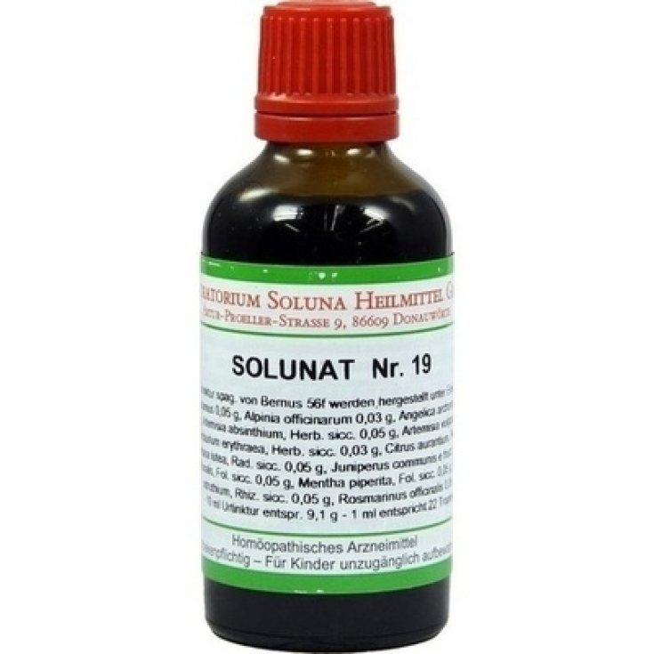 Solunat 19 Gotas Remedio Homeopatico 50ml