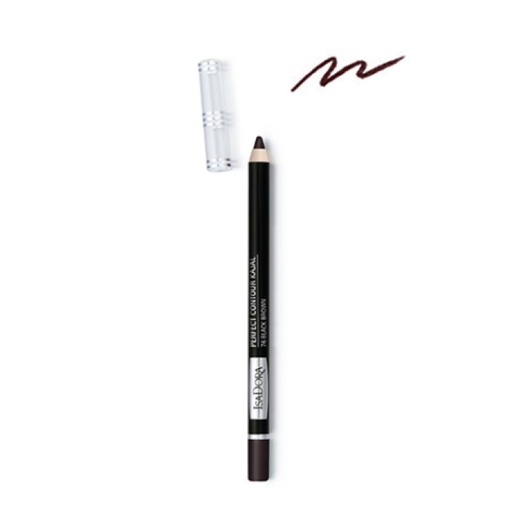 IsaDora Perfect Contour Kajal Color 76 Negro Marrón 1 Pieza