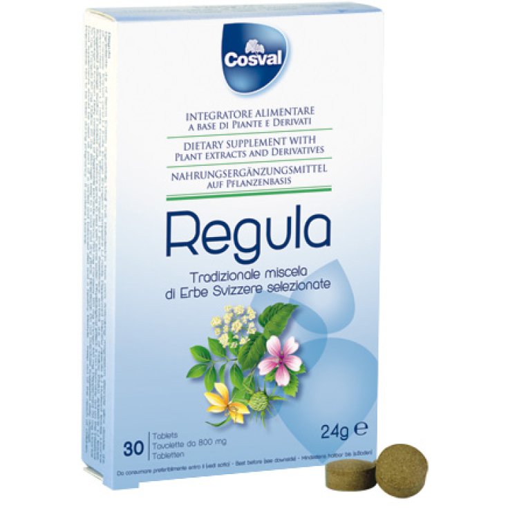 Cosval Regula Swiss Herbal Blend Complemento Alimenticio 30 Comprimidos