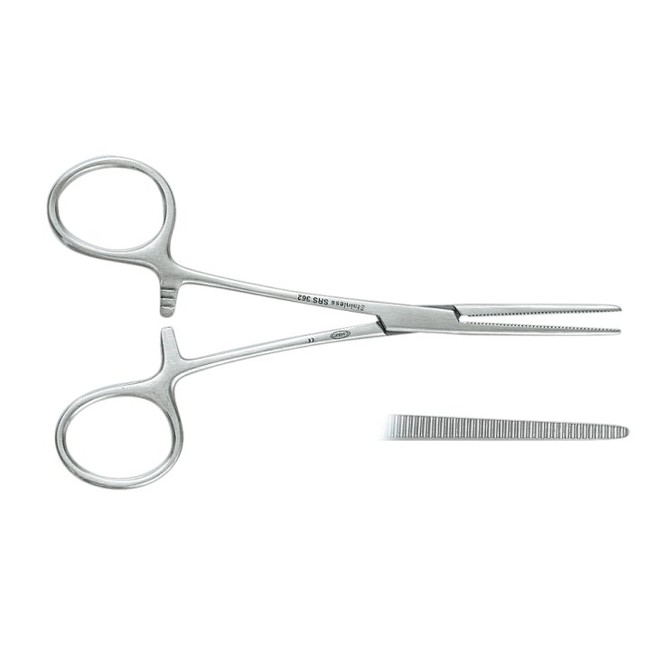 Pinzas hemostáticas rectas Klemmer 16cm