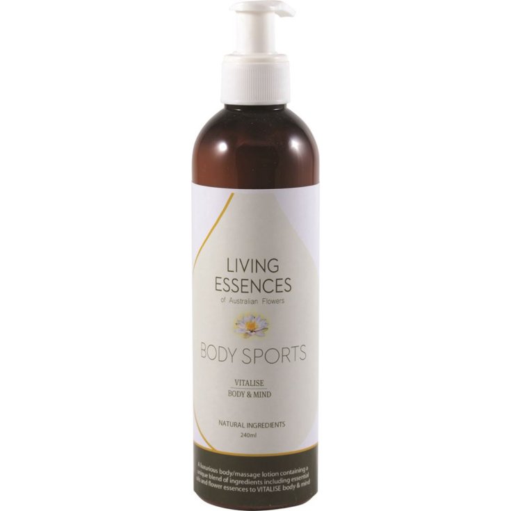 Living Essences Of Australian Flowers Body Sports Loción vitalizante para cuerpo y mente 250 ml