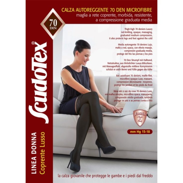 Scudotex Hold-up 70Den Punta Cerrada Color Negro Talla 4