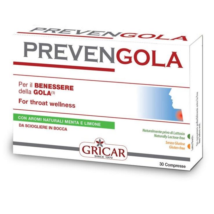 Gricar Prevengola Complemento Alimenticio Sabor Menta Y Limon 30 Comprimidos 500mg