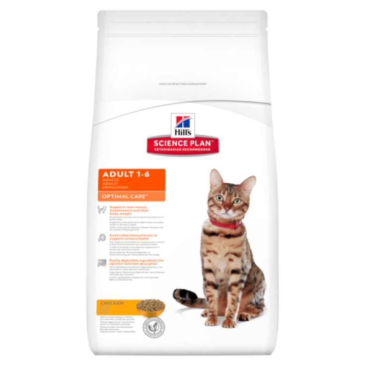 Hill's Science Plan Feline Adult Optimal Care con Pollo 10kg