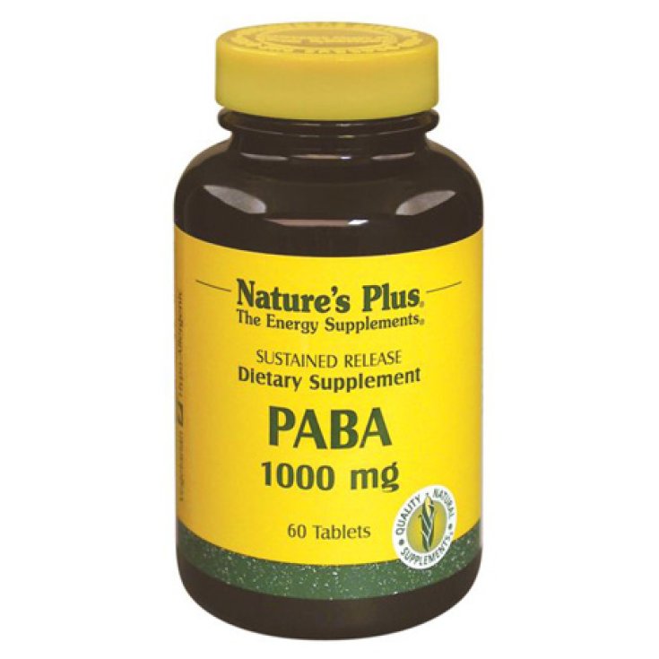 Nature's Plus Paba 1000 Mg Complemento Alimenticio 60 Comprimidos