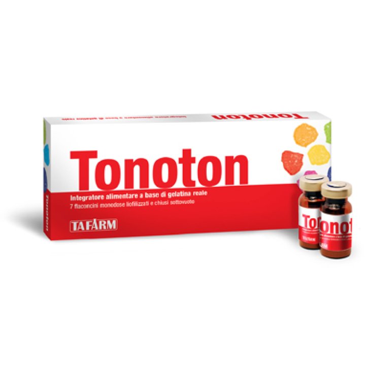 Tafarm Tonoton Complemento Alimenticio A Base De Jalea Real 7 Viales Monodosis