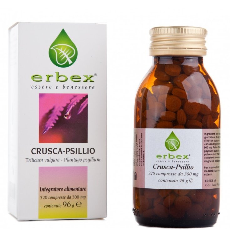 Erbex Bran Psyllium Complemento Alimenticio 320 Comprimidos