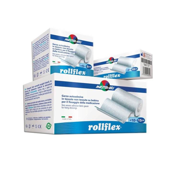 Master-Aid® Rollflex® Gasa autoadhesiva Tela no tejida 5 x 2,5 cm