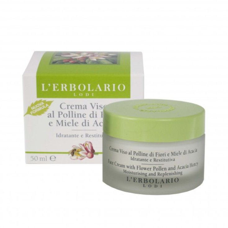 L'Erbolario Crema Facial con Polen de Flores y Miel de Acacia Hidratante y Reparadora 50ml