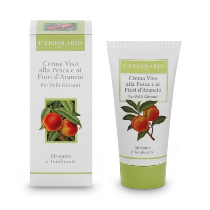 L'Erbolario Crema Facial De Melocotón Y Azahar Para Pieles Jóvenes 50ml