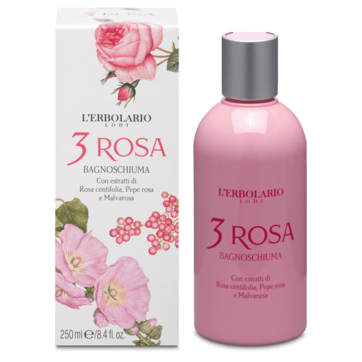 L'Erbolario Espuma de Baño 3 Rosa 250ml