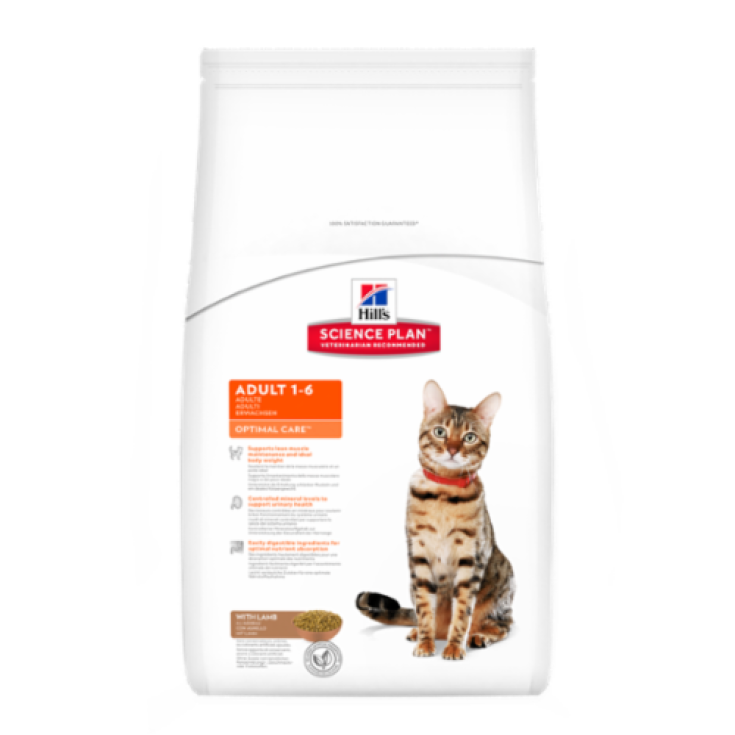 Hill's Science Plan Feline Adult Optimal Care con Cordero 10kg