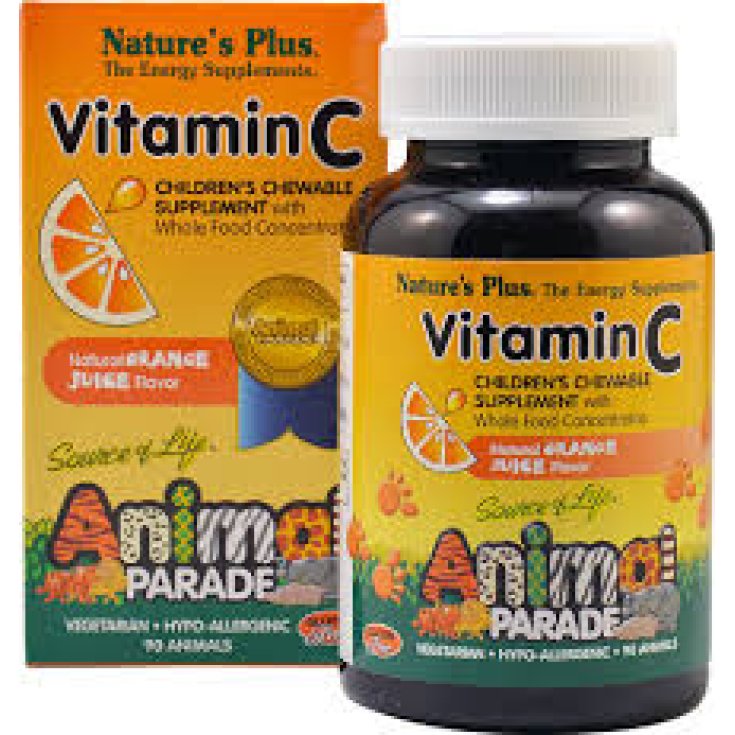 Nature's Plus Vitamina C Animal Parade Suplemento alimenticio 90 Caramelos