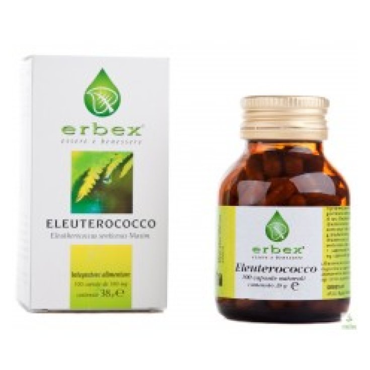 Erbex Eleuterococco Complemento Alimenticio 100 Capsulas De 380mg