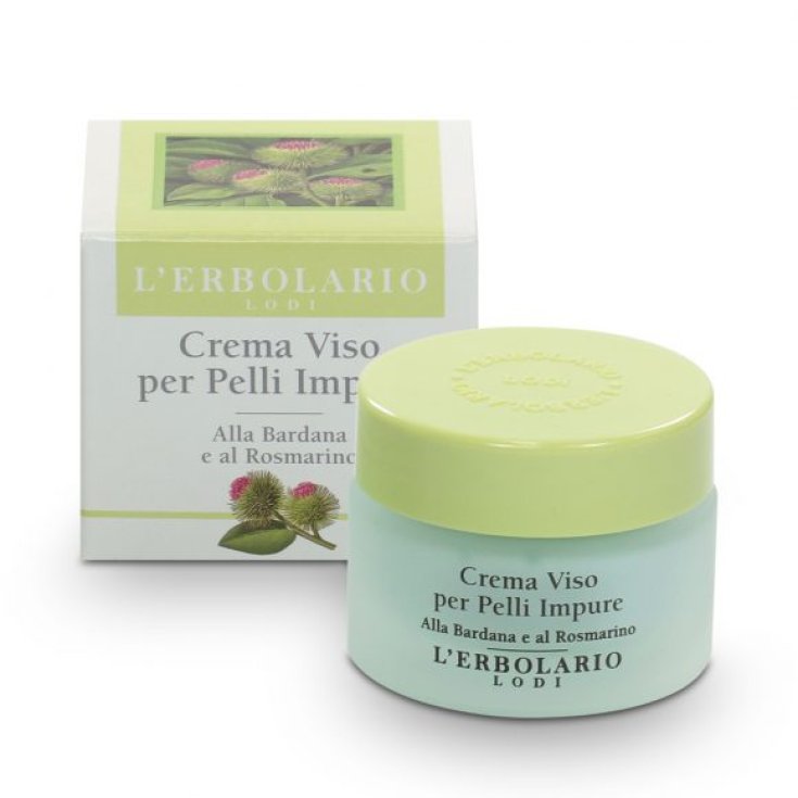 L'Erbolario Crema Facial Para Pieles Impuras Con Bardana Y Romero 30ml