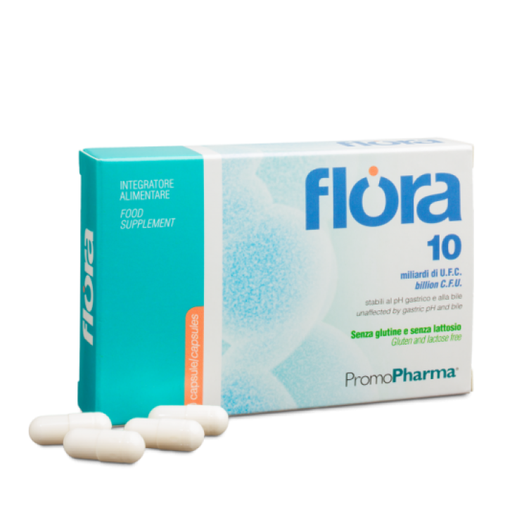 PromoPharma Flora 10 Complemento Alimenticio 30 Cápsulas