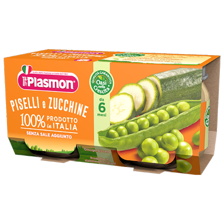 Plasmon Verduras Homogeneizadas Guisantes Y Calabacines 2x80g