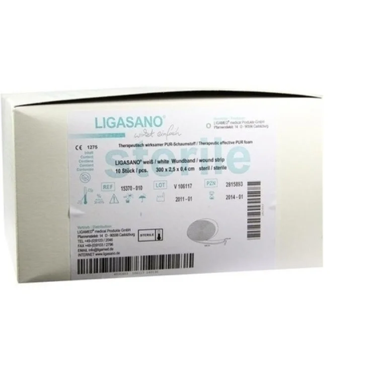 Ligasano Apósito Estéril 300x2,5x0,4cm 10 Apósitos