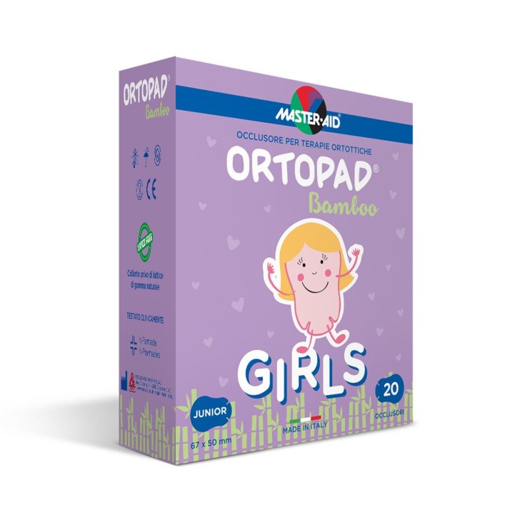 Master-Aid® Ortopad® Cotton Girls Occluder para terapias ortopédicas Junior 20 piezas