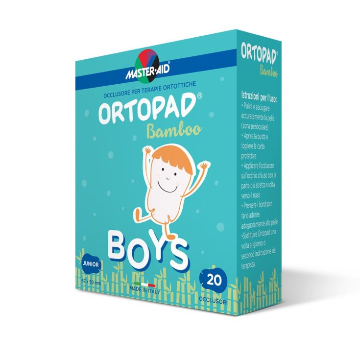 Master-Aid® Ortopad® Cotton Boys Junior Orthotic Therapy Occluder 20 piezas