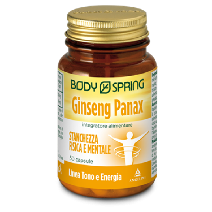 Body Spring Ginseng Panax Complemento Alimenticio 50 Cápsulas