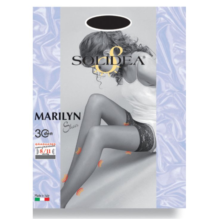 Solidea Marilyn 30 Sheer Stay-up Color Glace Tamaño 4L
