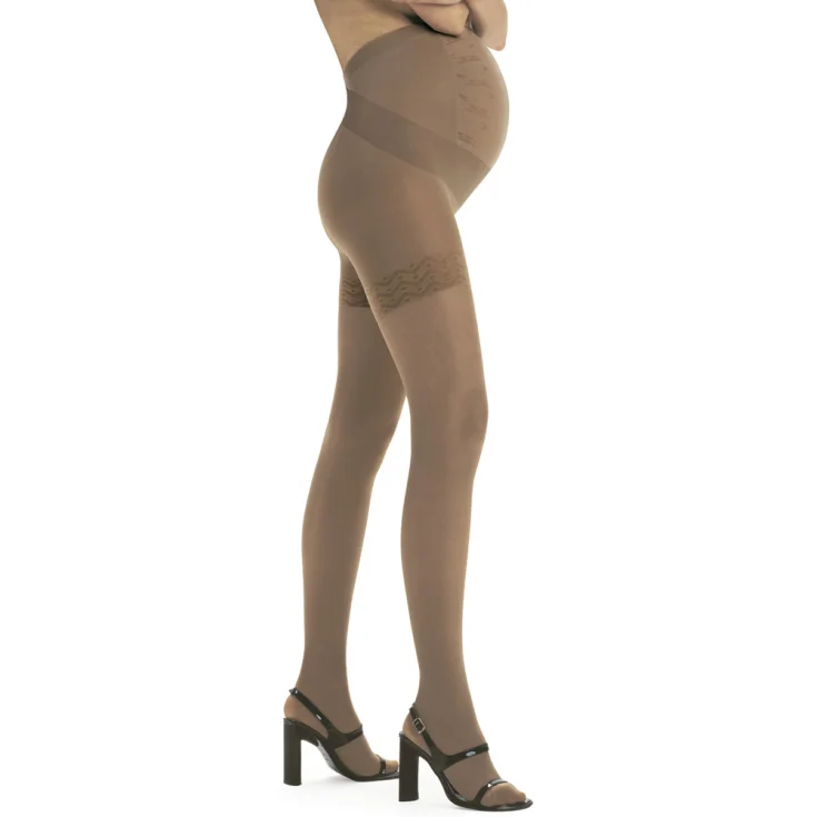 Solidea Wonder Modelo Maman 140 Medias Color Camel Talla ML