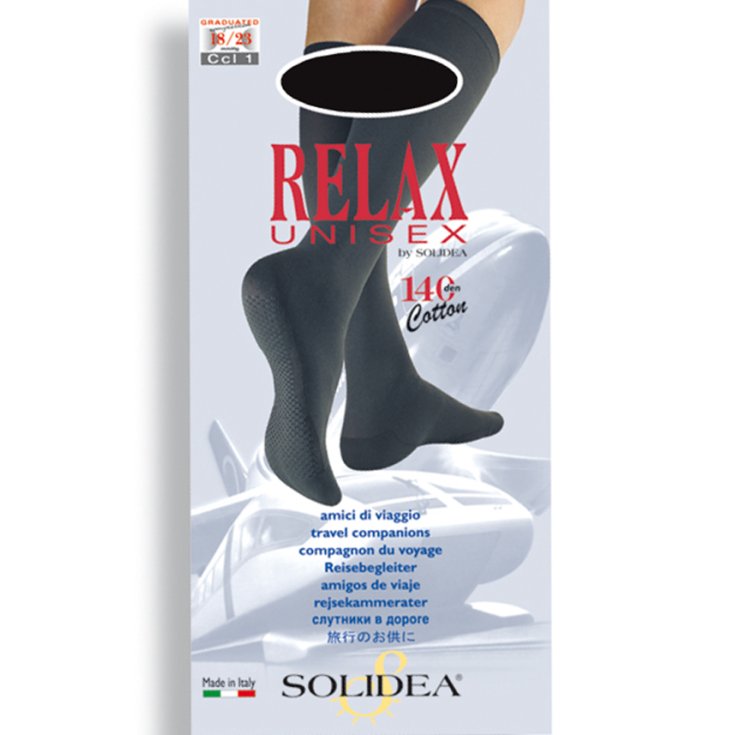 Calcetines Solidea Relax 140 Hombre Color Negro Talla S