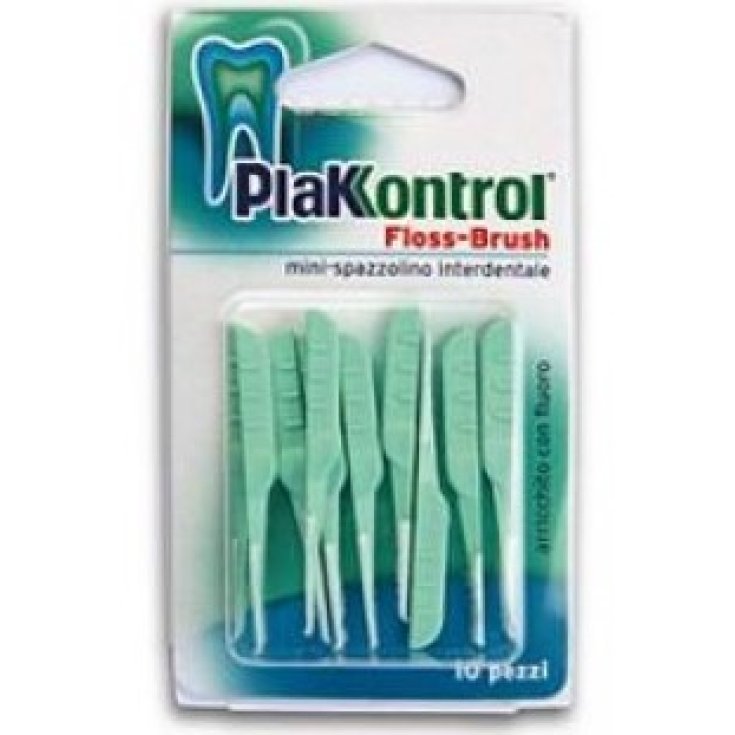 Plakkontrol Flossbrush Mini Cepillo Interdental 10 Piezas