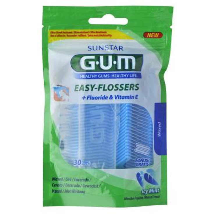 Gum Easy Flossers Horquillas Interdentales 30 Piezas