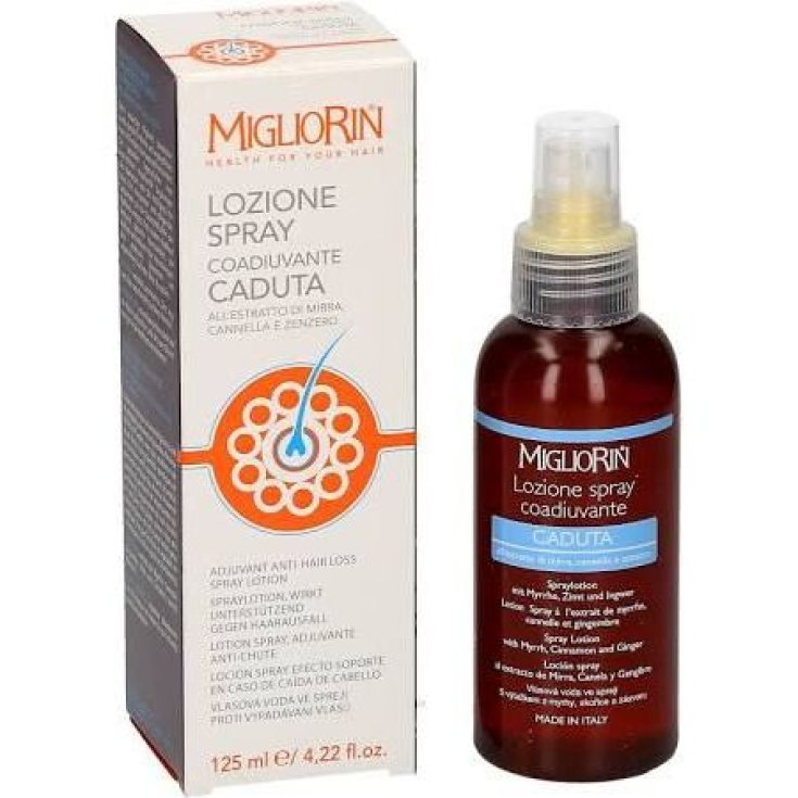 Migliorin Spray Loción Coadyuvante Caída Con Extracto De Mirra Canela Y Jengibre 125ml