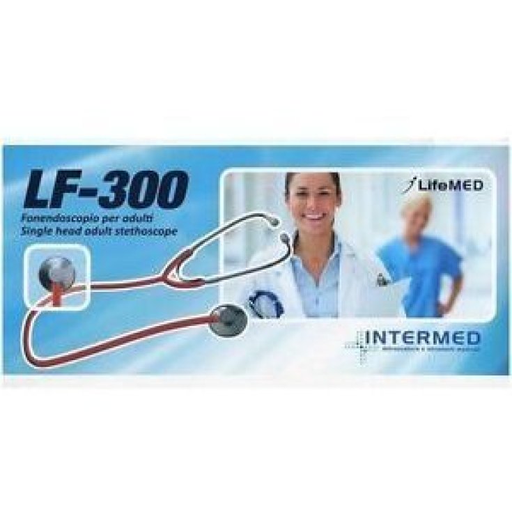 Fonendoscopio Intermed Lf-300 Adulto Cabeza Plana Negro