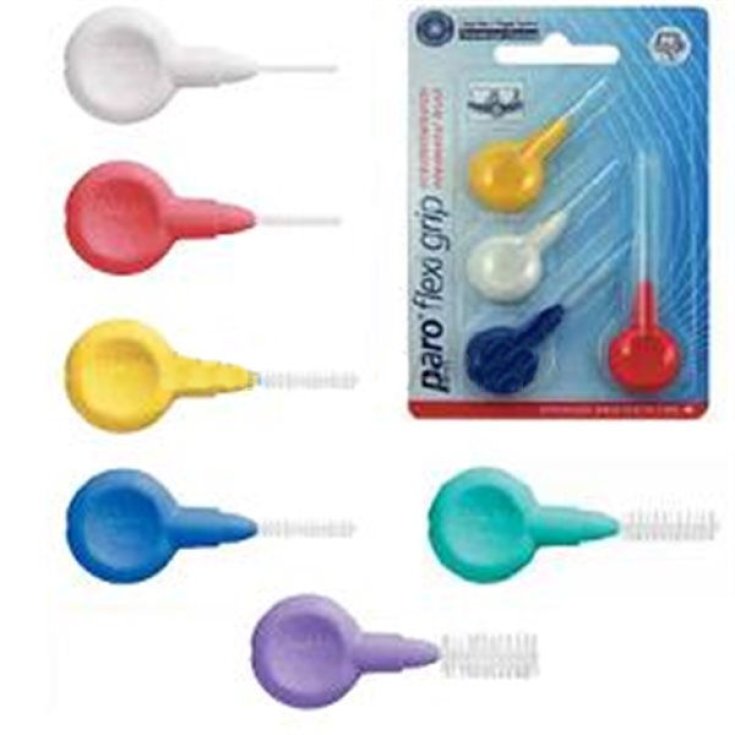 Paro 71072 Flexi Grip Cepillo Interdental Medida XXXX-Fino Blanco Cilíndrico