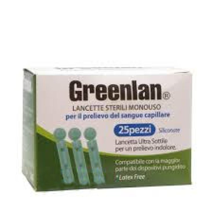 Lancetas estériles desechables Greenlan 25 piezas