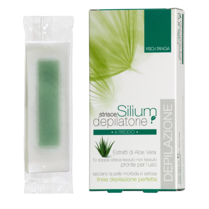 Silium Rostro Tiras Depilatorias Con Aloe 10 Tiras Dobles