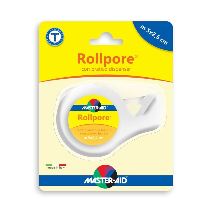 Master-Aid® Rollpore® Airy Yeso En Tela No Tejida Blanca Con Práctico Dosificador m 5 x 2,5 cm