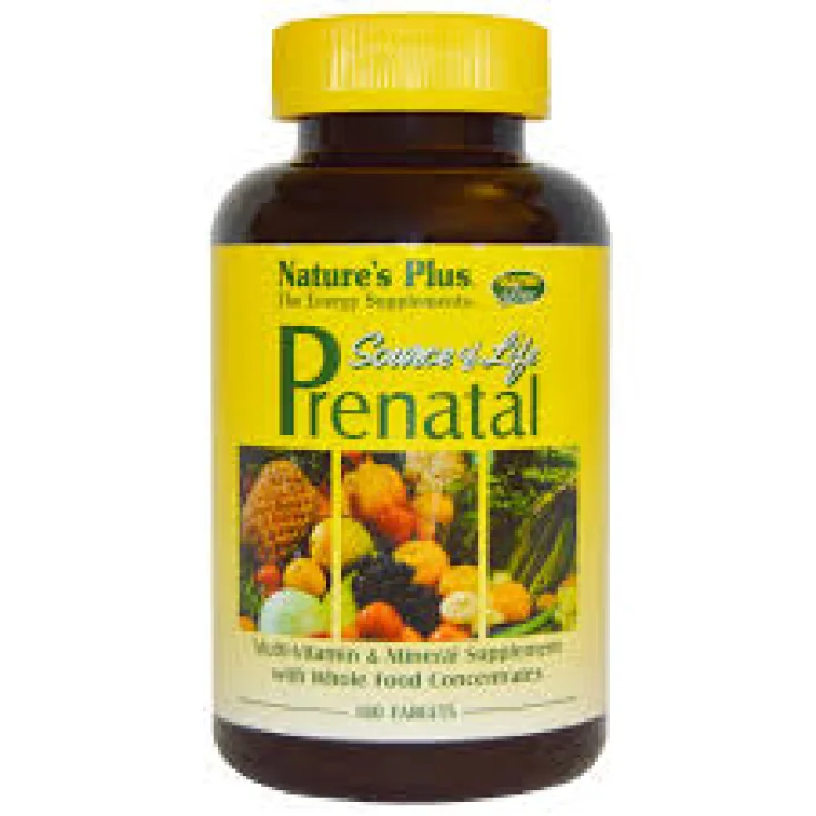 Suplemento alimenticio prenatal Nature's Plus Source Of Life 90 tabletas