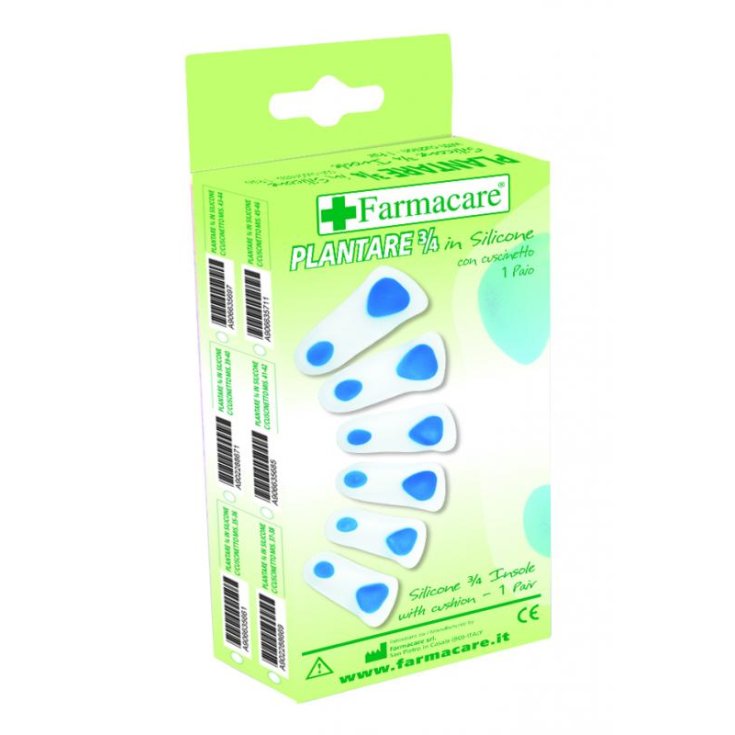 Pharmacare 3/4 Plantilla Silicona Con Almohadilla Talla 35/36