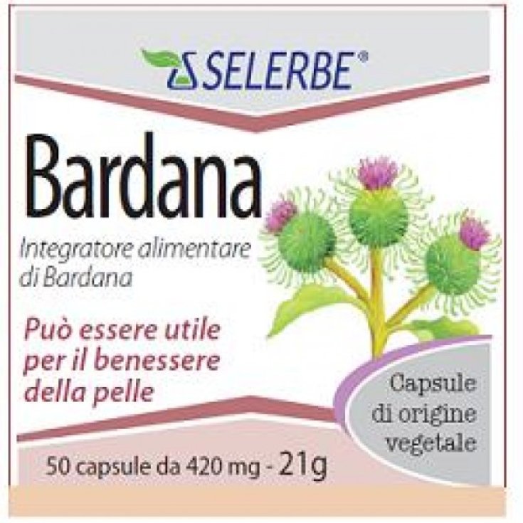 Selerbe Bardana Extracto Seco Titulado Complemento Alimenticio 50 Cápsulas