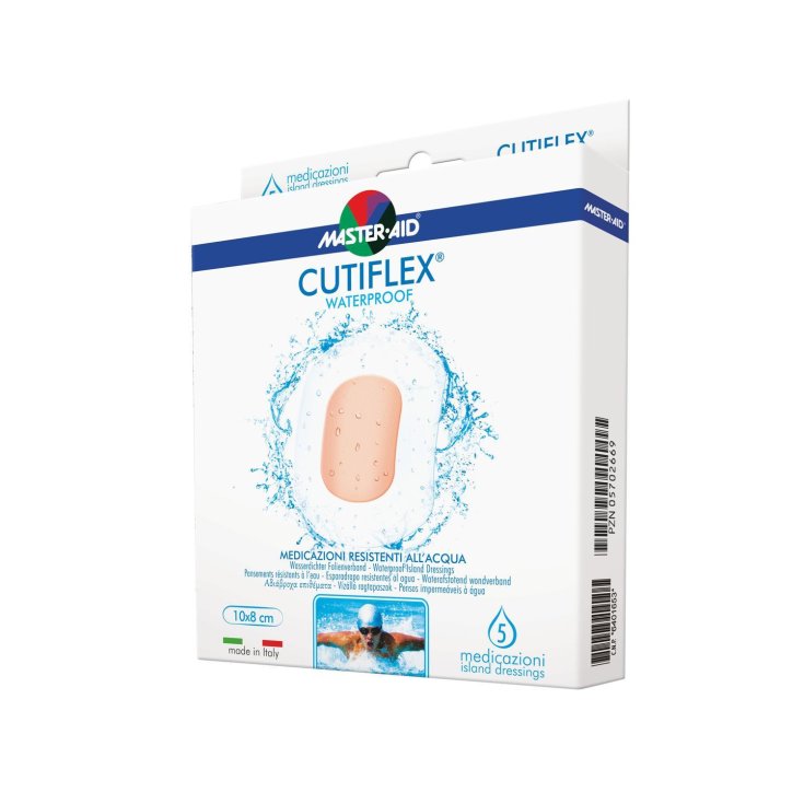 Master-Aid® Cutiflex® Impermeable Apósitos Resistentes al Agua 10x6cm 5 Piezas