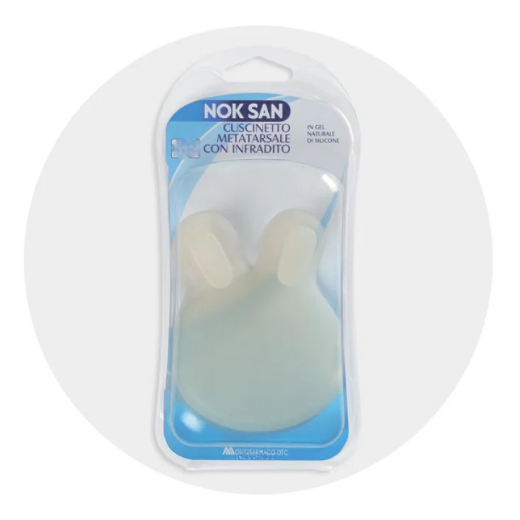 Montefarmaco Noksan Almohadilla Metatarsal Con Chanclas Talla S/M 2 Piezas