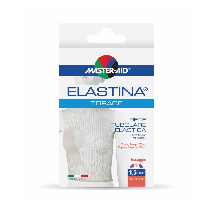 Master-Aid® Elastina® Chest 1,5m Red Tubular Elástica