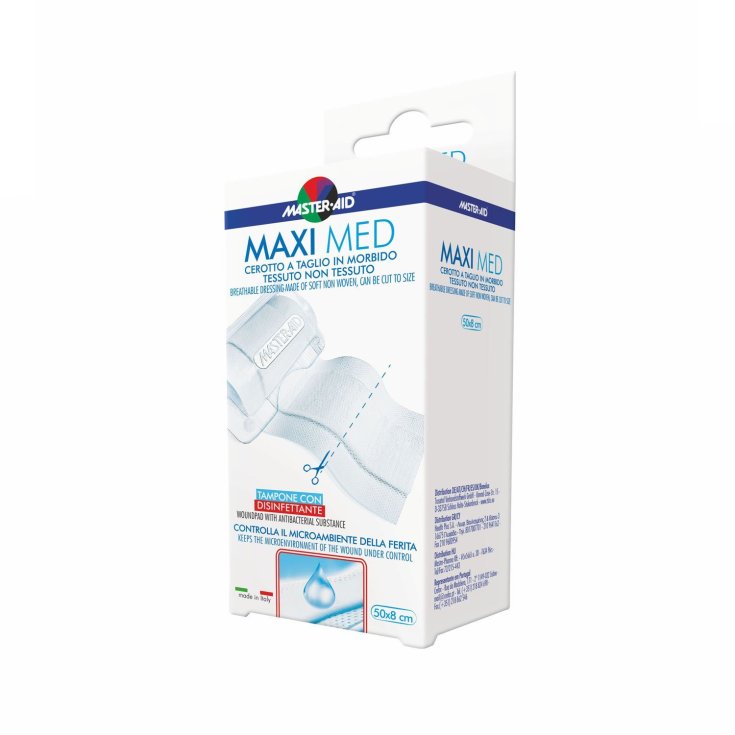 Master-Aid® Maxi Med Cut Parche en tela no tejida suave 8x50cm