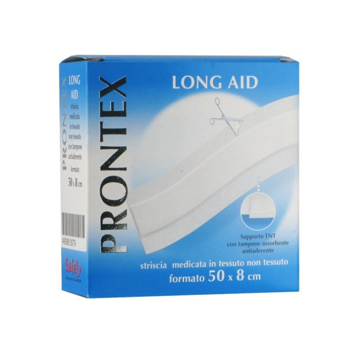 Safety Prontex Long Aid Tira Médica En Tela No Tejida 50x8cm